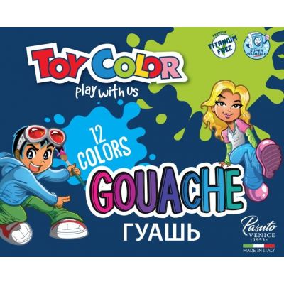 Guashvärvid 12värvix25ml karbis, Toy Color