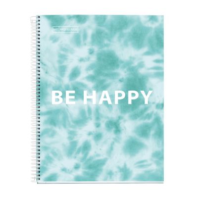 Folder A4 120l line spiral 4 holes, 4 color index, cardboard covers TIE DYE BLUE Miquelrius