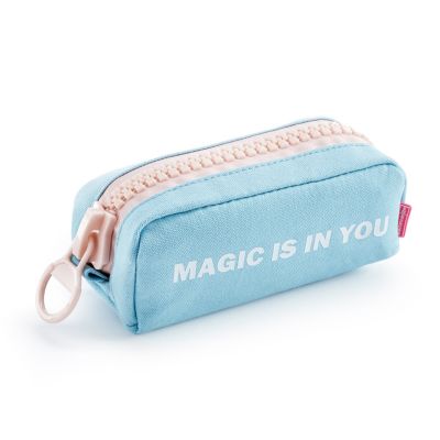 Pencil case MAXI ZIPPER, blue Miquelrius