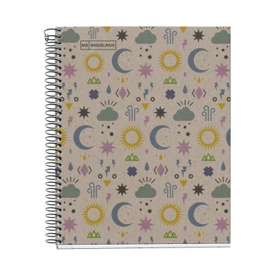 File folder A5 80l 5x5 square spiral 2 holes ECOMYSTIC Miquelrius