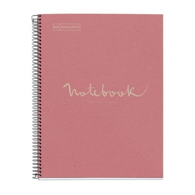 Folder A4 80l line spiral 4 holes ECOPINK EMOTIONS Miquelrius