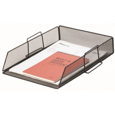 Desktop Letter Tray Q-CONNECT Office Set, metal, black