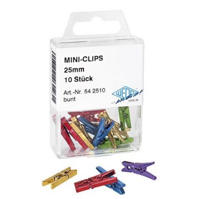 Mini-clothespins Wedo, plastic, 10 pcs