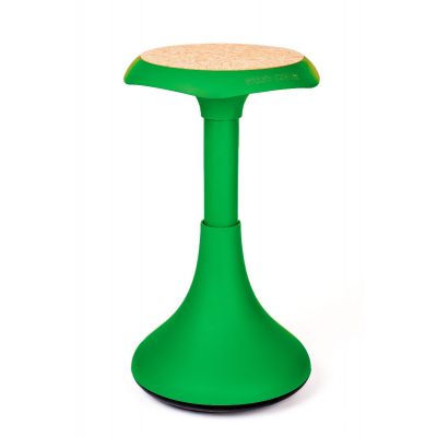 Pukktool/Ergonoomiline töötool Stoo Ripple active chair 43-63cm green body/cork seat (roheline, istmepind korgist)