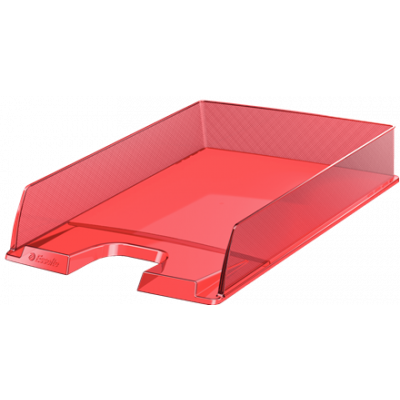 Letter tray A4 Esselte Europost transparent red