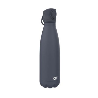 Isolated stainless steel water bottle Ion8, 500ml / 17oz Mini Lid, Ash Navy