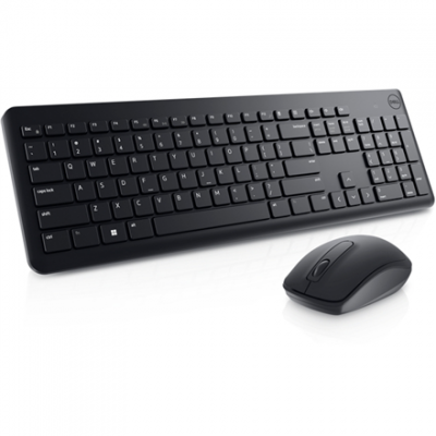 Klaviatuur+hiir Dell KM3322W Keyboard and Mouse Set, Wireless 2.4GHz, Batteries included, EE(estonian/eesti), Black/must