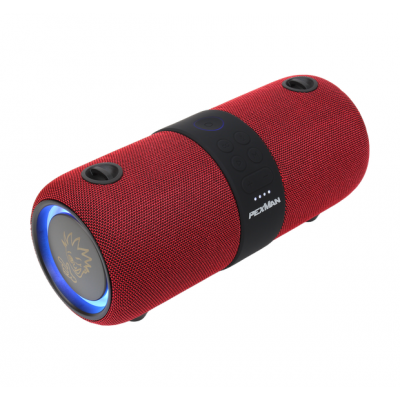 PEXMAN Bluetooth speaker PM-10Red , IPX6, USB-C, 3600mAh Play Time: up to 12hours, FM-radio