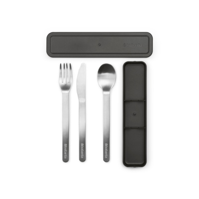 Make & Take Cutlery Set, 3 pieces - Dark Grey