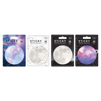 Sticky notes Galaxy 25 sheets, assortment Interdruk