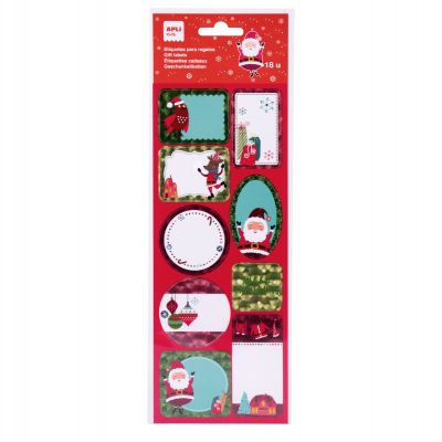 Gift labels Christmas - Pink X'mas, 16 pcs, Apli