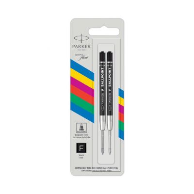 Ink core PARKER Quinkflow Economy F black 2 pcs