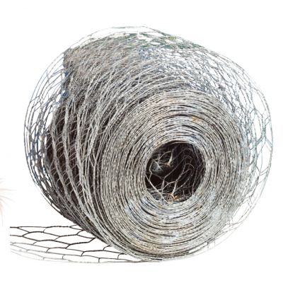Metal mesh, galvanized, for handicrafts, plaster and clay reinforcement, 10cm x 30m