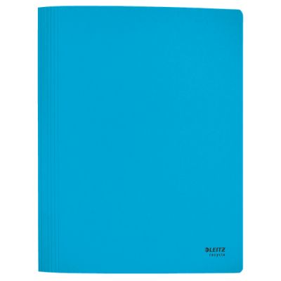 Clip File Leitz Recycle Card, blue, up to 250 sheets, CO2 neutral, Blue Angel
