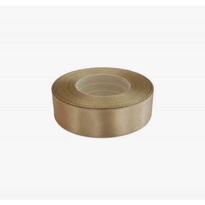 Satin ribbon 25mm x 32m, creamy
