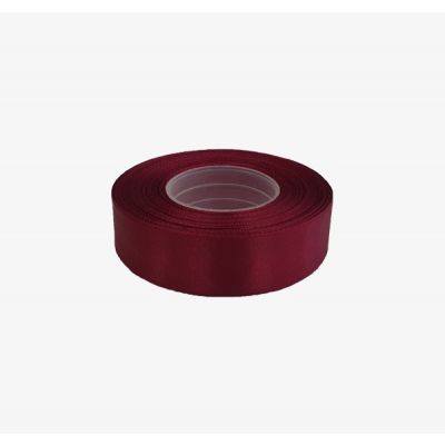 Satin ribbon 25mm x 32m, dark red