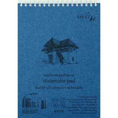 Watercolor pad 20 sheets, 280 gsm, spiral, SMLT