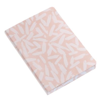 Notebook A5 160l with dots PRINTED EDGE PINK B&W Miquelrius