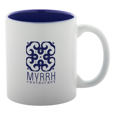 Mug REVERY white and blue, engravable