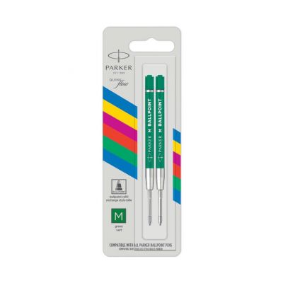 Ink core PARKER Quinkflow Economy M green 2 pcs