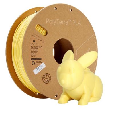 PLA filament 3D-printerile Polymaker PolyTerra, kollane, 1,75mm, 1kg