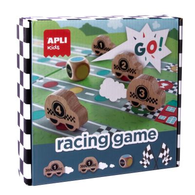 Racing Game board game for 2-4 players, Apli, 3+