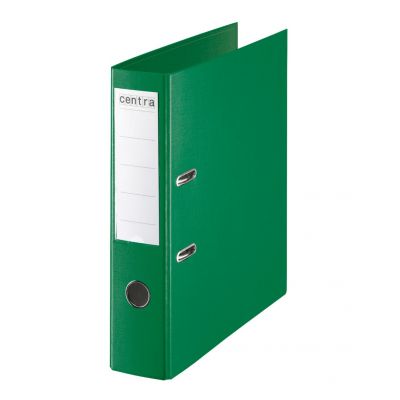 Lever arch file A4 75mm PP green CENTRA