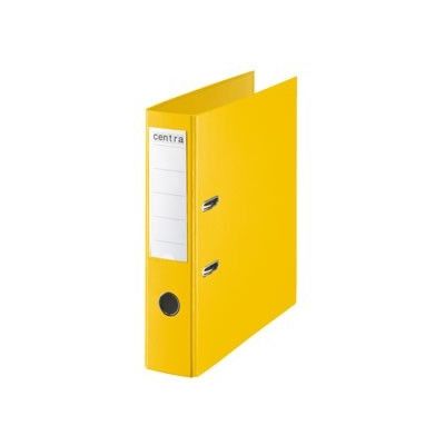 Lever arch file A4 75mm PP yellow CENTRA