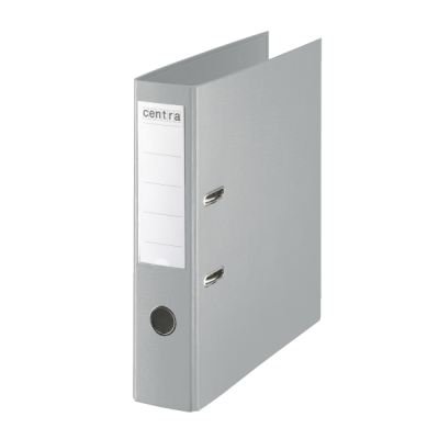Lever arch file A4 75mm PP grey CENTRA