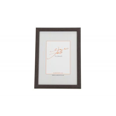 Picture frame Notte 15x21 dark brown plastic, support leg