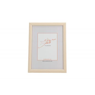 Picture frame Notte 30x40 natural white plastic, support leg