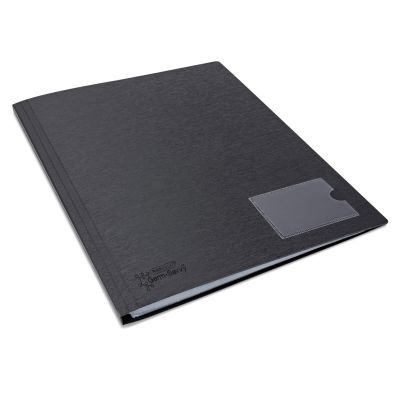Display Book 24 Pockets Black A4 Hardcover Germ-Savvy® Antibacterial Rapesco