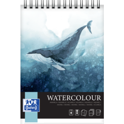 Watercolor pad 10 sheets, 300 gsm, spiral, Oxford