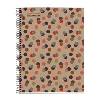 Folder A4 80l 5x5 square spiral 4 holes ECOCONFETTI Miquelrius
