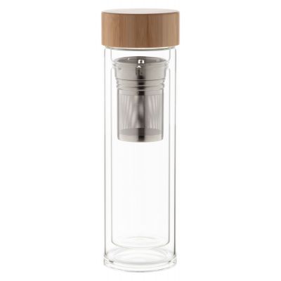 Glass thermo bottle ANDINA 420ml