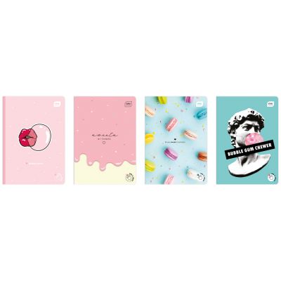 Folder A5 60 sheets, square, Scented Bubble Gum assortment Interdruk