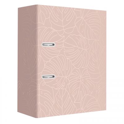 Lever Arch File A4/75 mm Metallic Rose Gold Monstera Interdruk