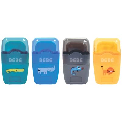 Pencil sharpener/eraser BEBE Kids assortment, Interdruk