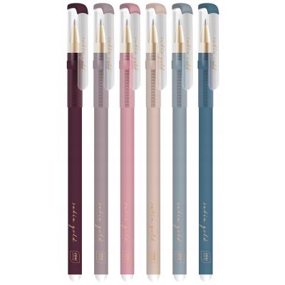 Ink pen 0.5 erasable Satin Gold assortment blue Interdruk