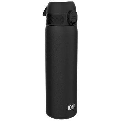 Water Bottle Ion8 Stainless Steel, 600ml / (20oz), Black