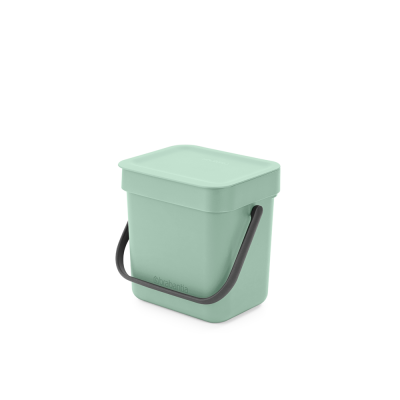 Prügikast 3L, Brabantia, Sort/Go kaanega,L-13.9 x S18.8 x K-18.2/31,1cm / Jade Green, roheline