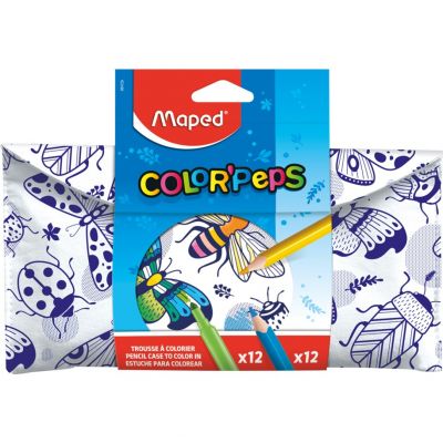 Pinal Maped ColorPeps värvitav + 12 värvipliiatsit +12 viltpliiatsit