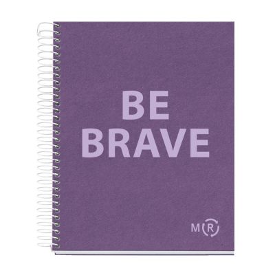 Folder A5 80l 5x5 square spiral 2 holes BE ECO AMETHYST Miquelrius