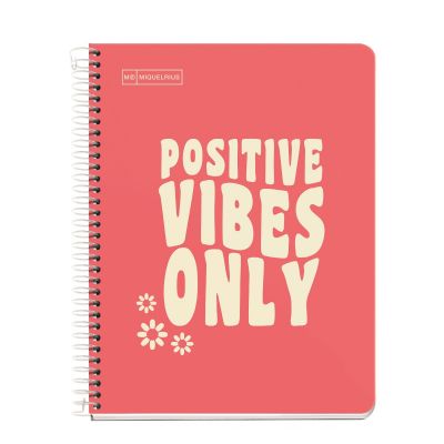 Folder A5 100l 5x5 square spiral 2 holes MESSAGES CAPRI Miquelrius