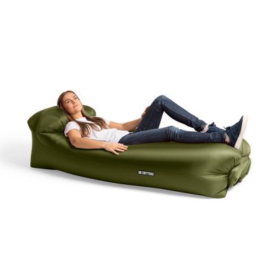 Softybag Original Inflatable Lounger Olive Green