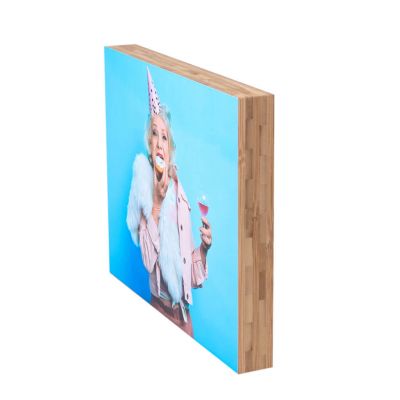 Photo panel with adhesive surface 10x15 cm, bamboo