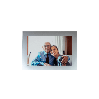 Self-adhesive photo frame silver 10x15cm