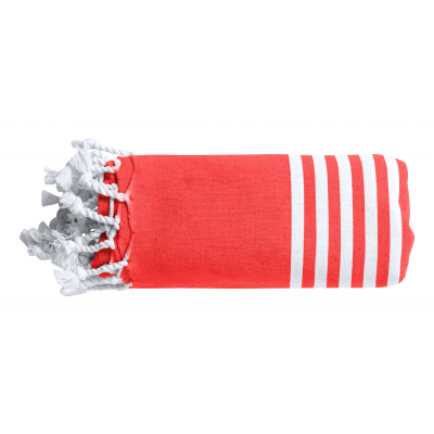 Beach towel VEDANT red