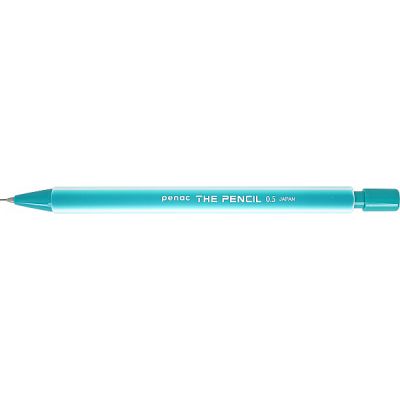 Mehaaniline pliiats Penac The Pencil 0,5mm, kummise pinnaga, roheline