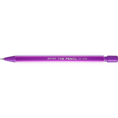 Mehaaniline pliiats Penac The Pencil 0,5mm, kummise pinnaga, lilla
